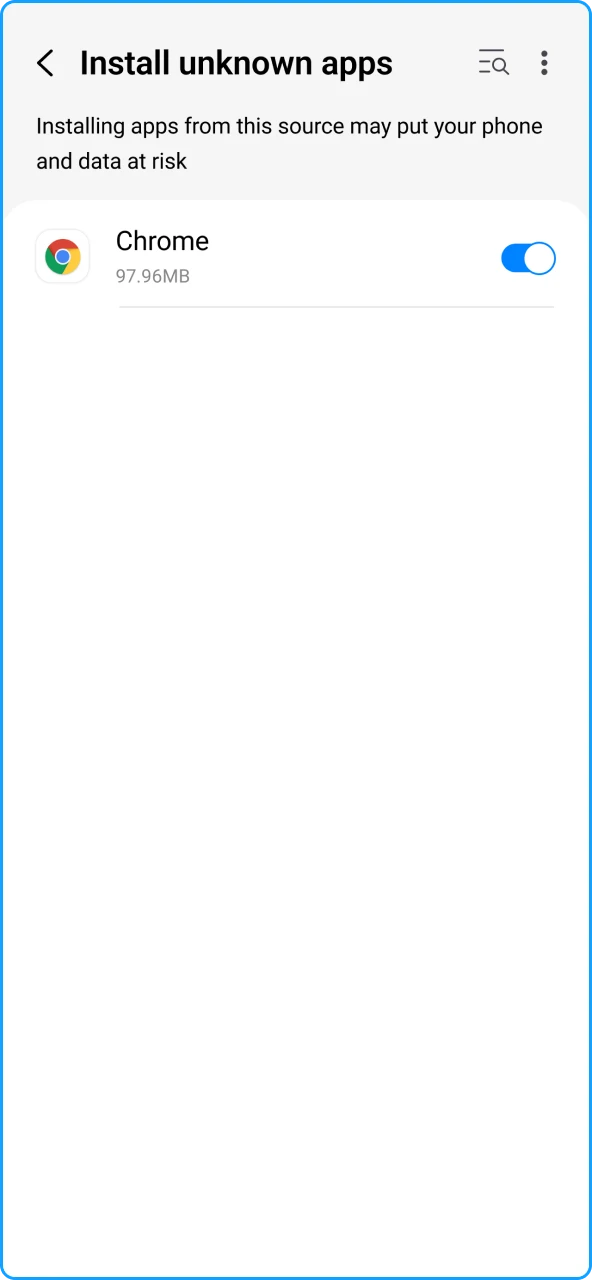 Change your privacy settings to install the 1xbet application.