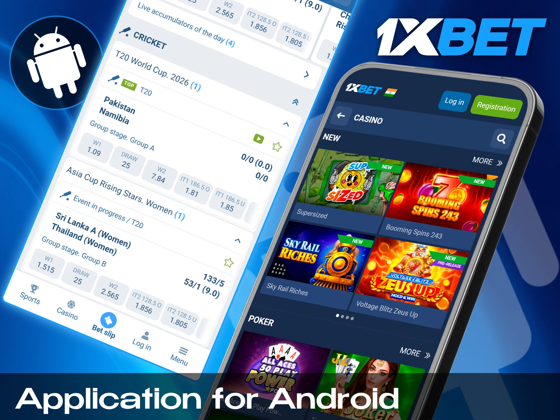 You can easily install the 1xbet app on your Android device.