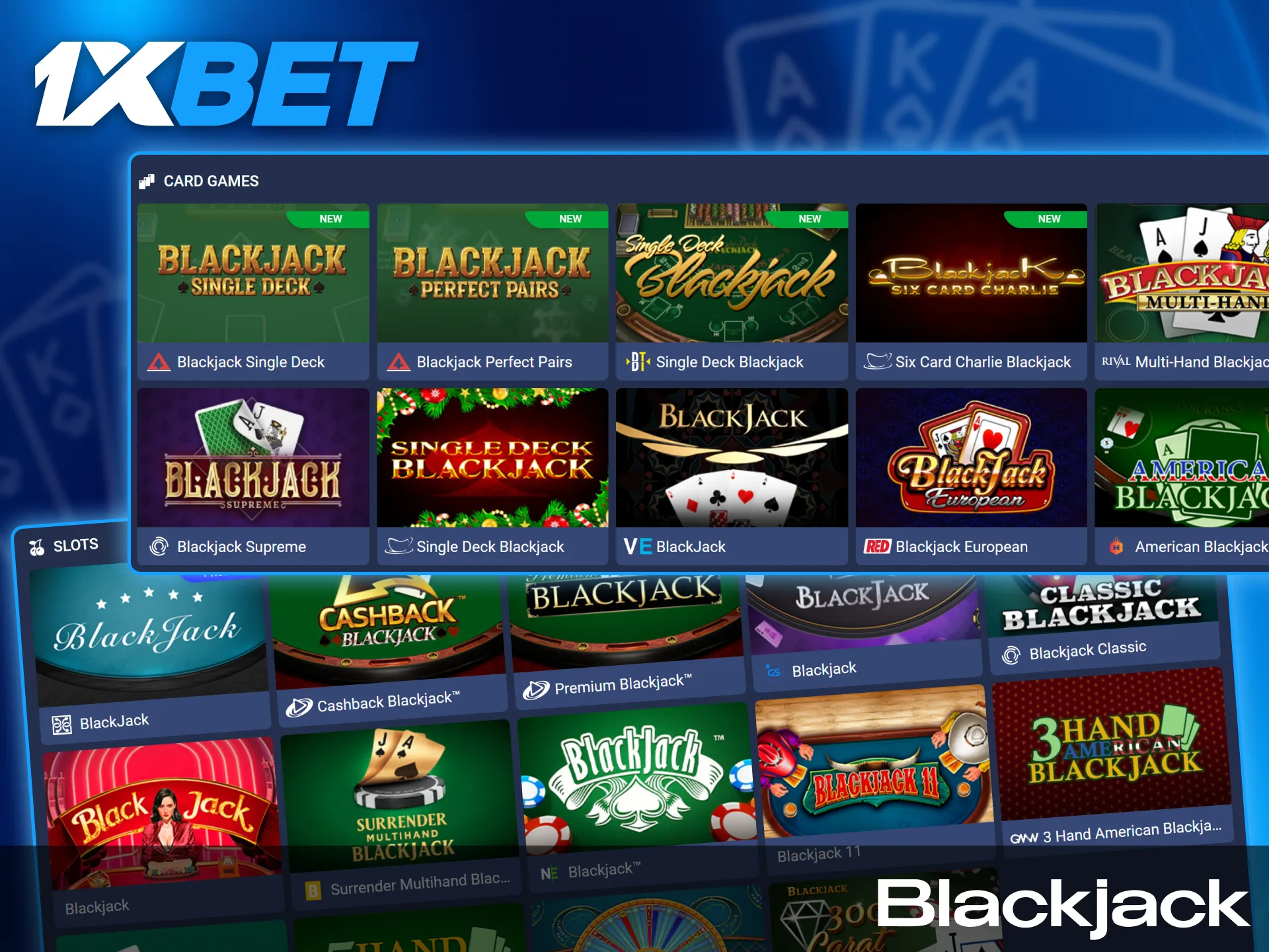 One of the simpliest and most populat card games is also available in the 1xbet casino.