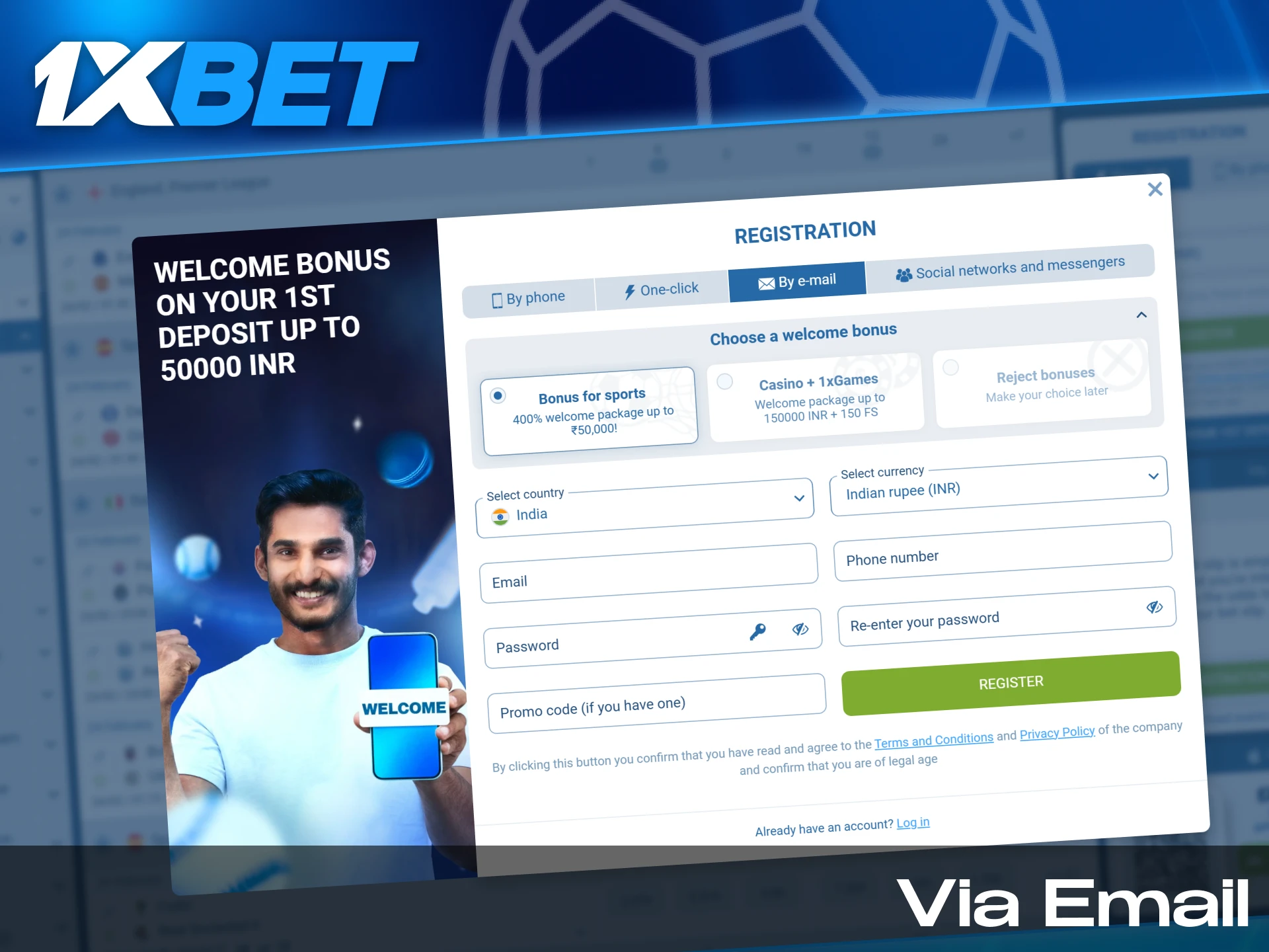 Registration via e-mail is the most traditional and the fullest method.