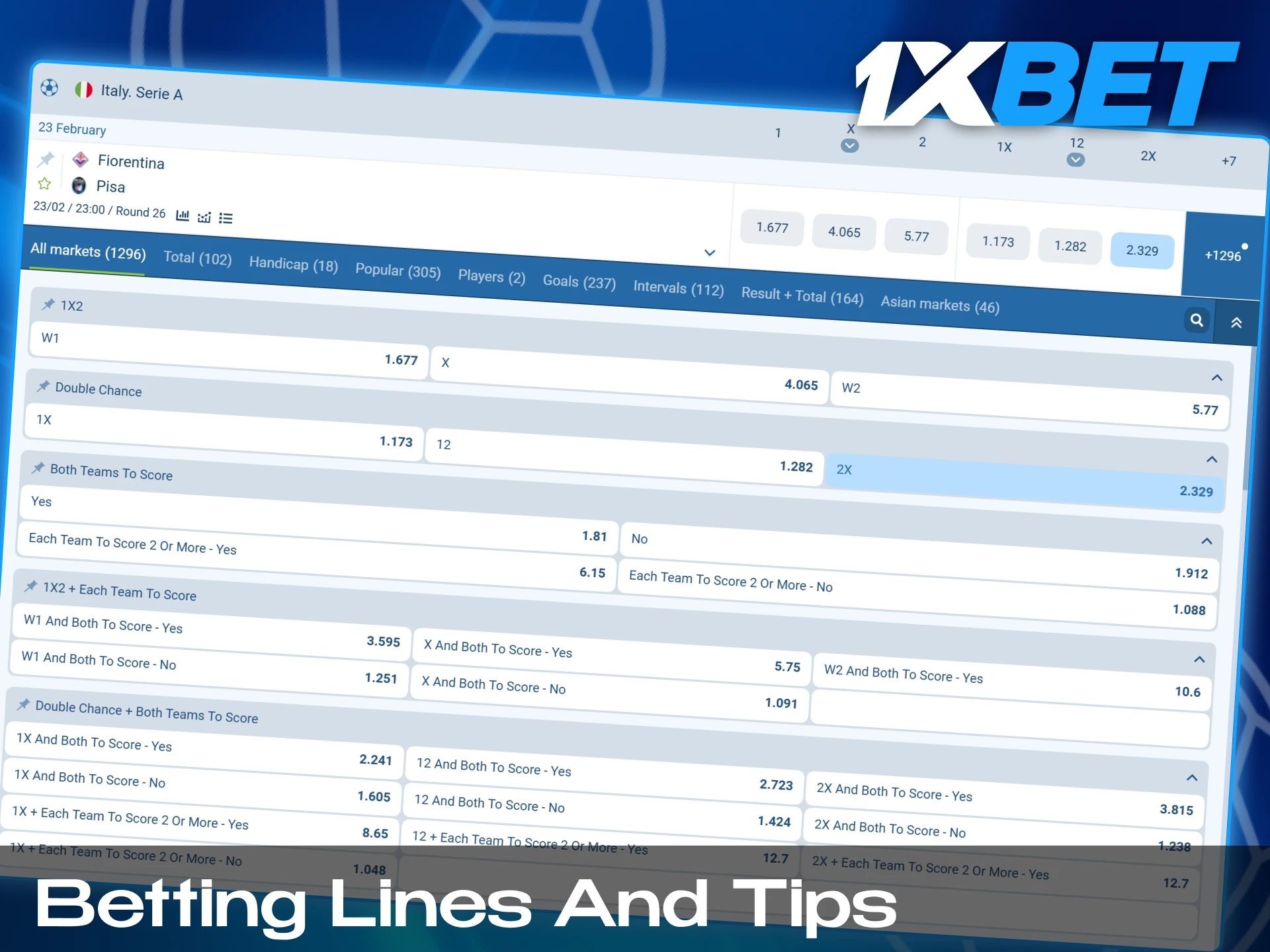 Read our tips to place bets more efficiently.