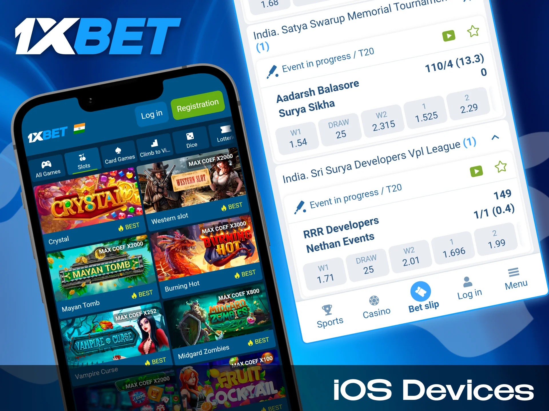 Full list of iOS devices for betting on sports in 1xBet app.