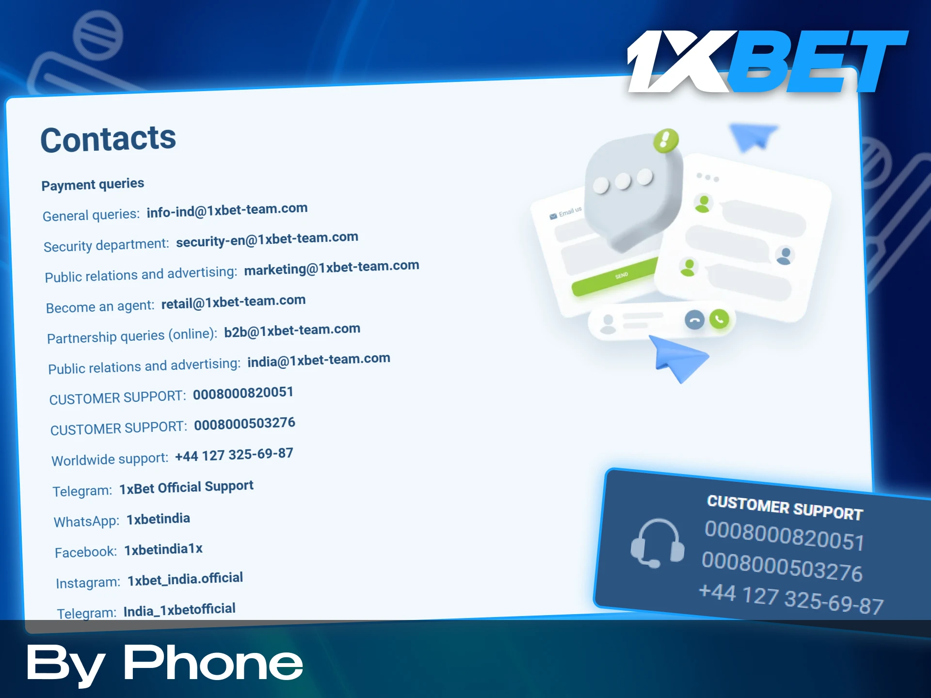 You can always call us by phone if you prefer this method.